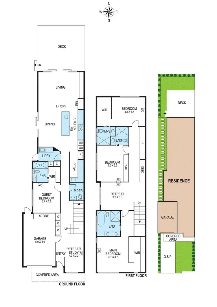 Floorplan of Homely townhouse listing, 77a Deakin Street, Bentleigh East VIC 3165
