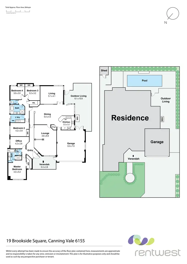 Floorplan of Homely house listing, 19 Brookside Square, Canning Vale WA 6155