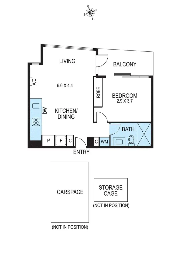 Floorplan of Homely apartment listing, 216/209 Bay Street, Brighton VIC 3186