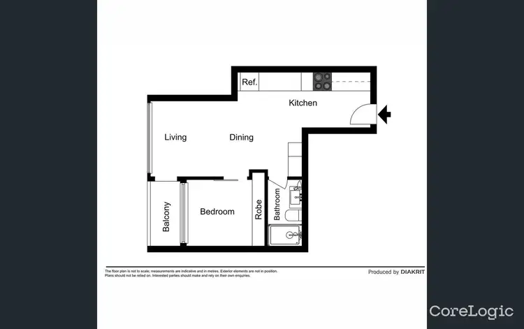 Floorplan of Homely apartment listing, 1305/568 St Kilda Road, Melbourne VIC 3004