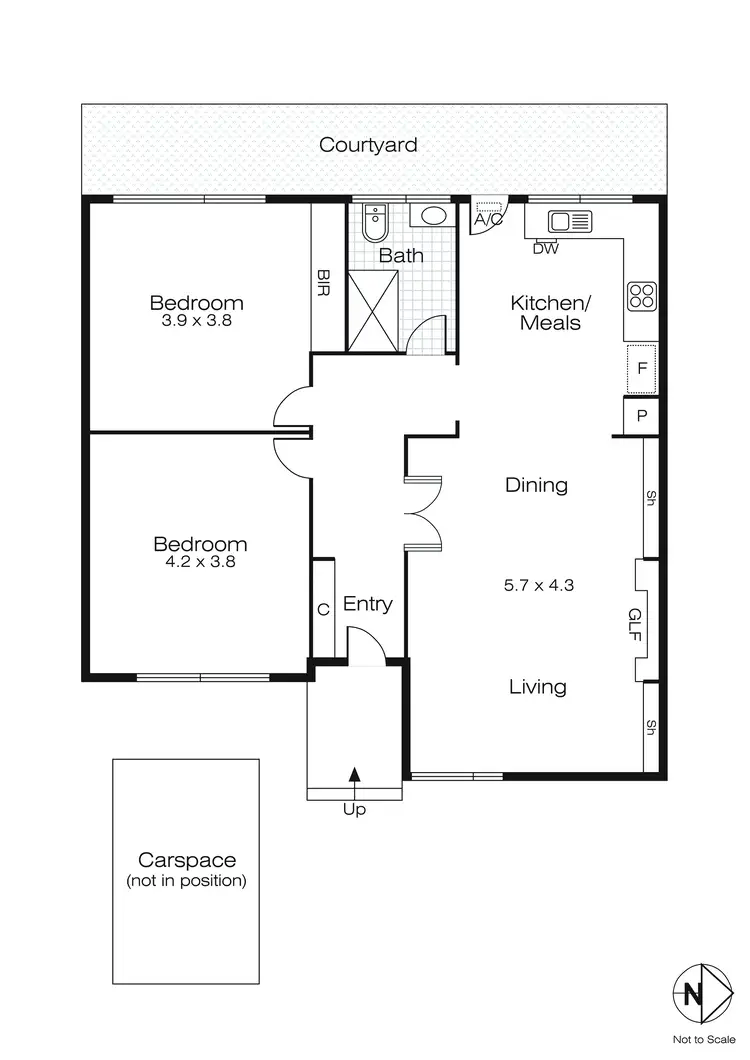 Floorplan of Homely unit listing, 5/128 Webster Street, Lake Wendouree VIC 3350
