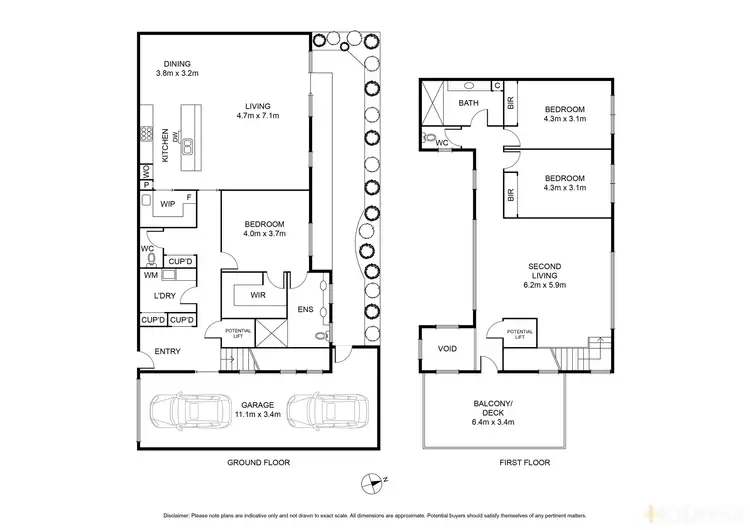 Floorplan of Homely unit listing, 3/69-71 The Avenue, Ocean Grove VIC 3226