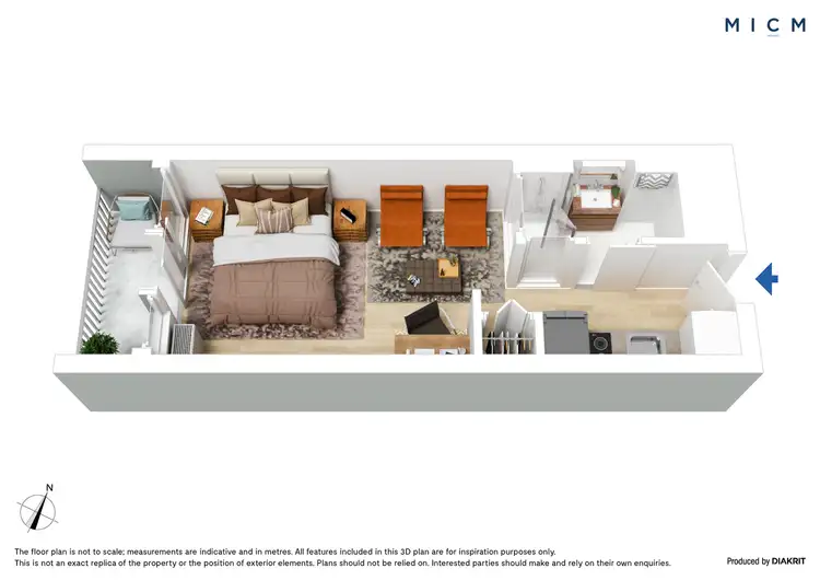 Floorplan of Homely apartment listing, 810/181 ABeckett Street, Melbourne VIC 3000