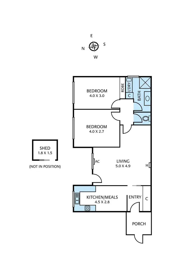 Floorplan of Homely apartment listing, 5/83 Railway Street North, Altona VIC 3018