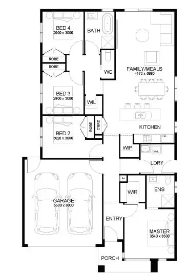 Floorplan of Homely townhouse listing, 74 Motion Drive, Mount Duneed VIC 3217