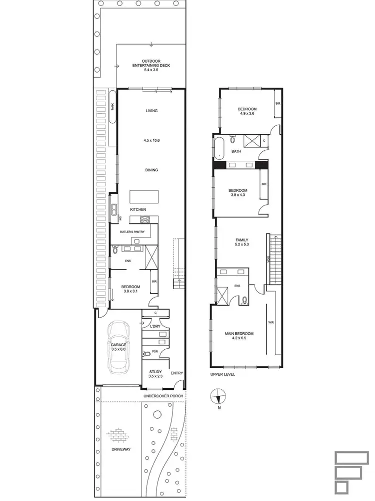 Floorplan of Homely townhouse listing, 16b Northam Road, Bentleigh East VIC 3165