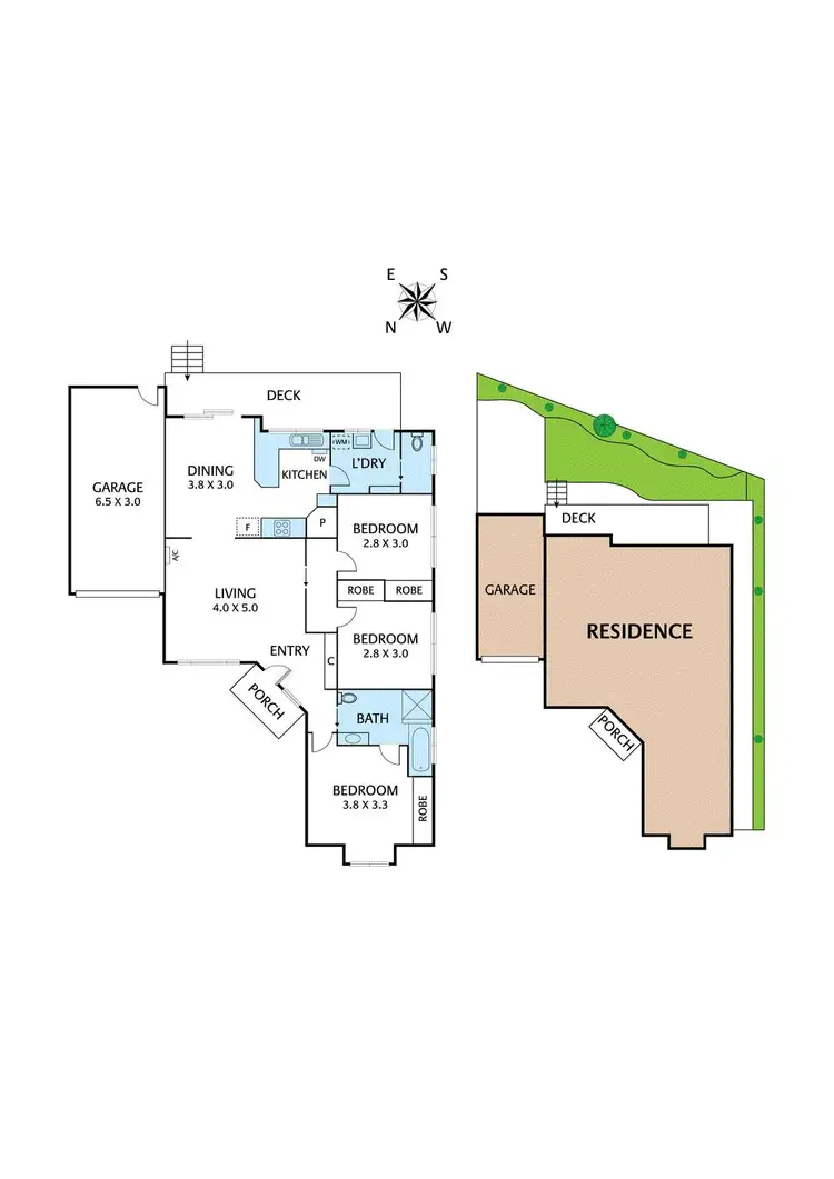 Floorplan of Homely unit listing, 3/10 Ingrams Road, Research VIC 3095