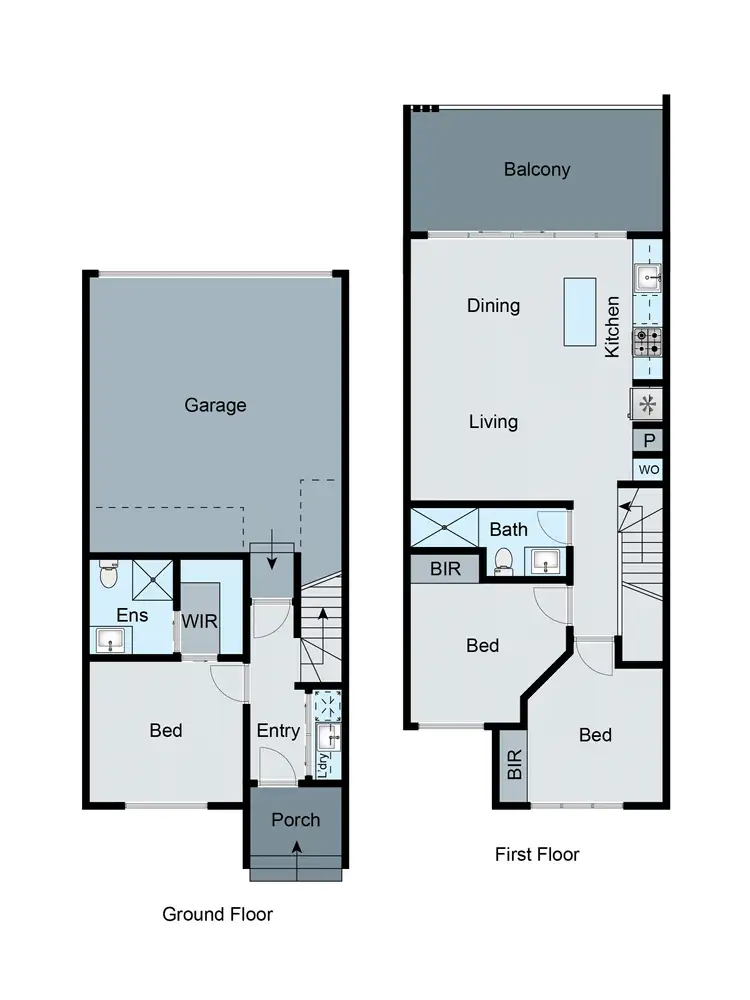 Floorplan of Homely townhouse listing, 1, 2 & 4/8 Mountain Gate Drive, Ferntree Gully VIC 3156