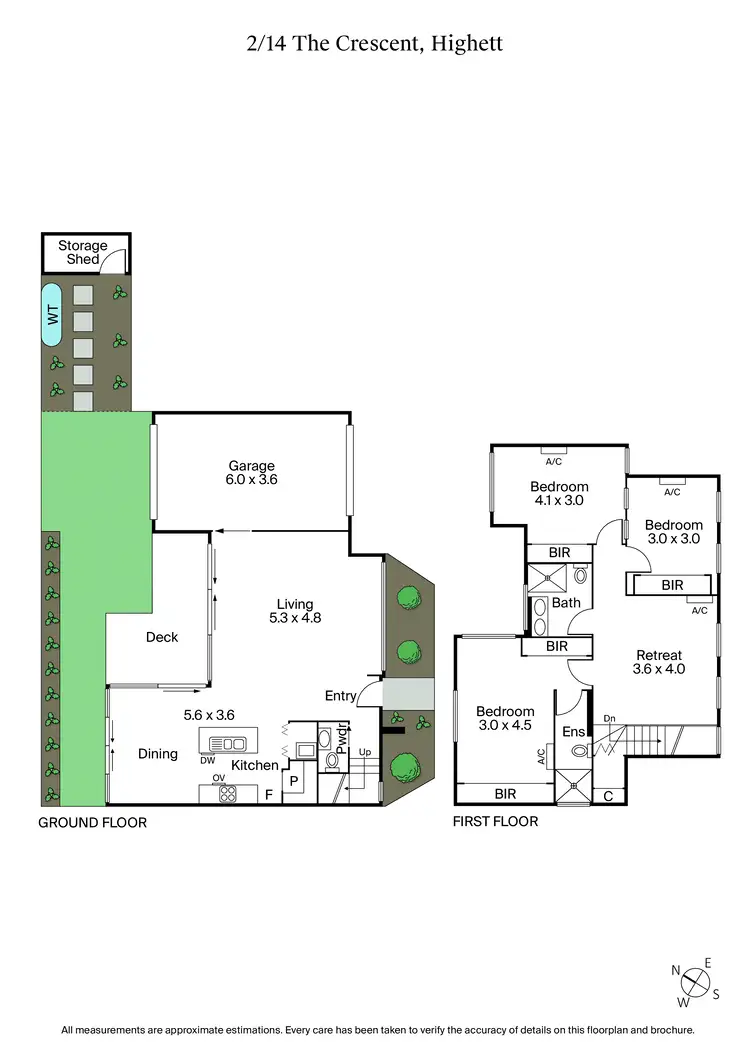 Floorplan of Homely townhouse listing, 2/14 The Crescent, Highett VIC 3190