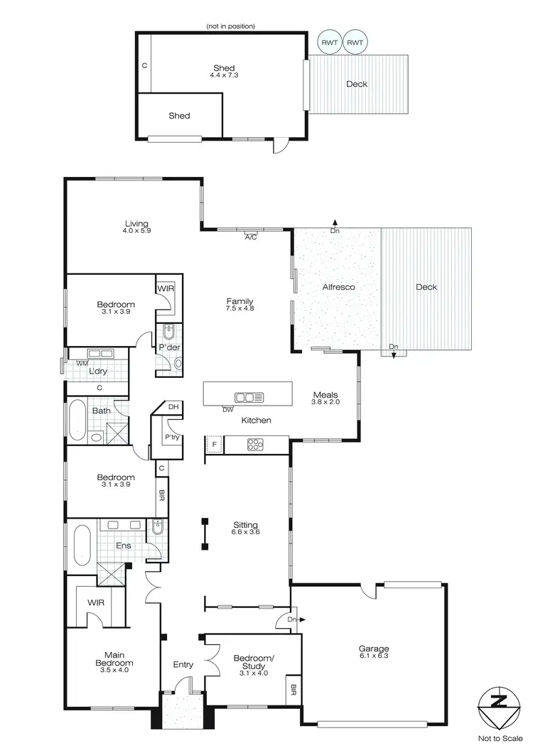 Floorplan of Homely house listing, 6 Harrier Drive, Invermay Park VIC 3350