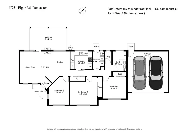 Floorplan of Homely unit listing, 5/751 Elgar Road, Doncaster VIC 3108