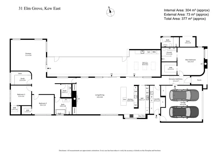 Floorplan of Homely house listing, 31 Elm Grove, Kew East VIC 3102