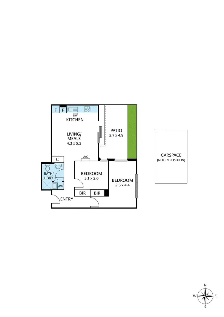 Floorplan of Homely apartment listing, 1C/64 Cross Street, Footscray VIC 3011