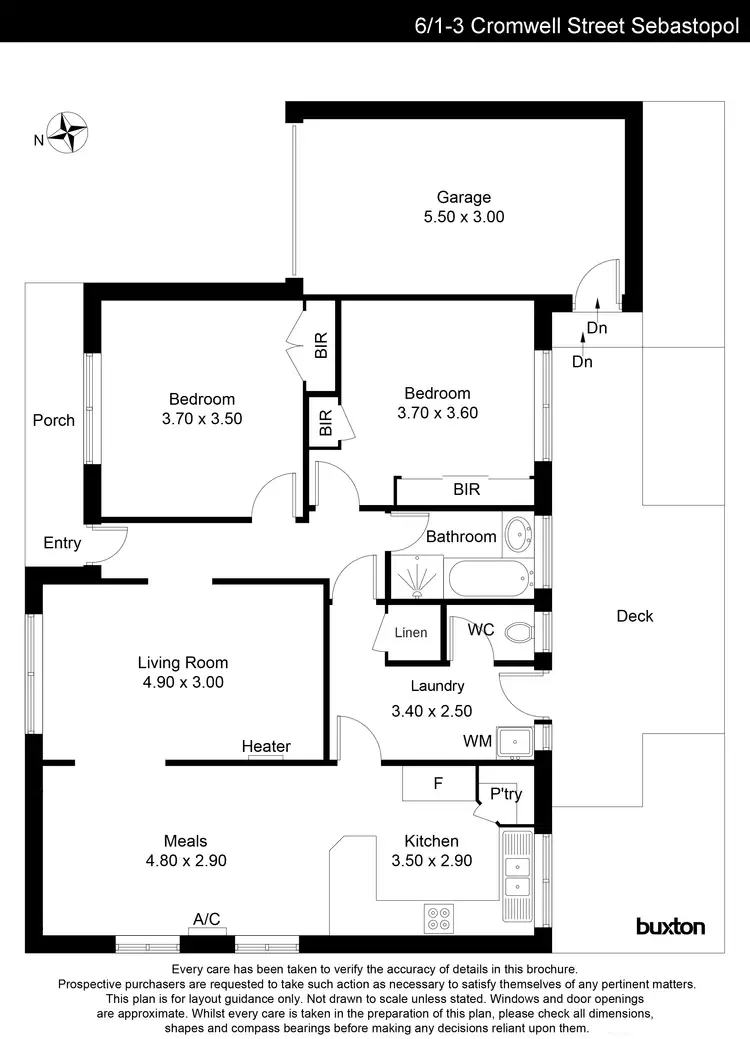 Floorplan of Homely unit listing, 6/1-3 Cromwell Street, Sebastopol VIC 3356