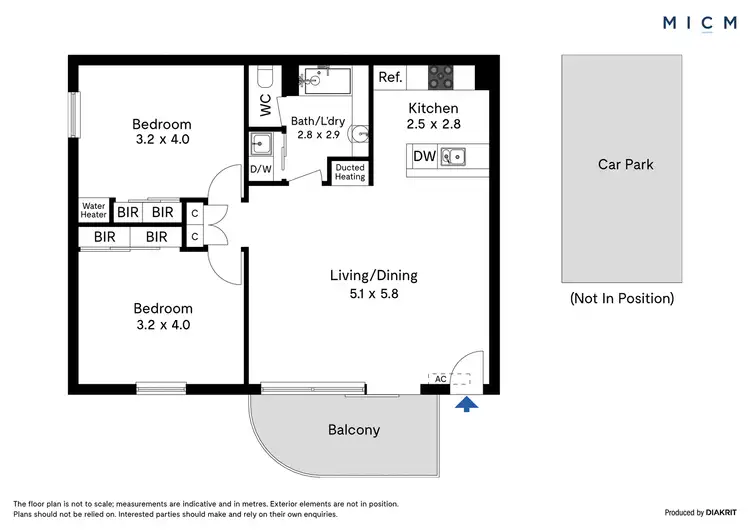 Floorplan of Homely apartment listing, 25/28 Jeffcott Street, West Melbourne VIC 3003