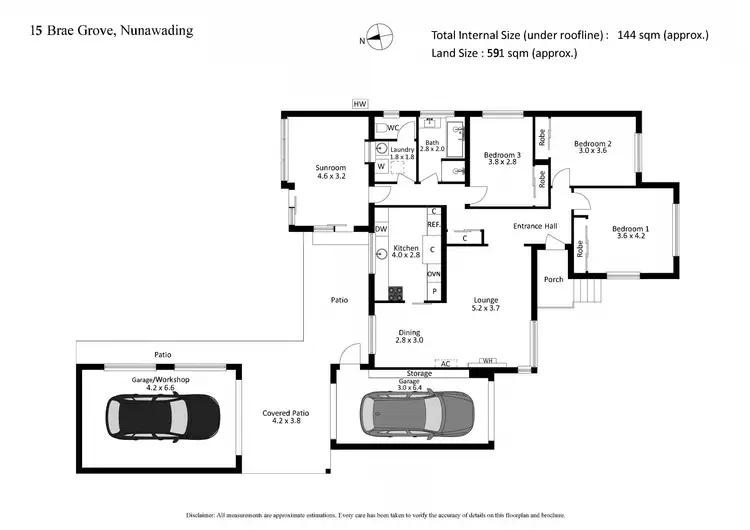 Floorplan of Homely house listing, 15 Brae Grove, Nunawading VIC 3131