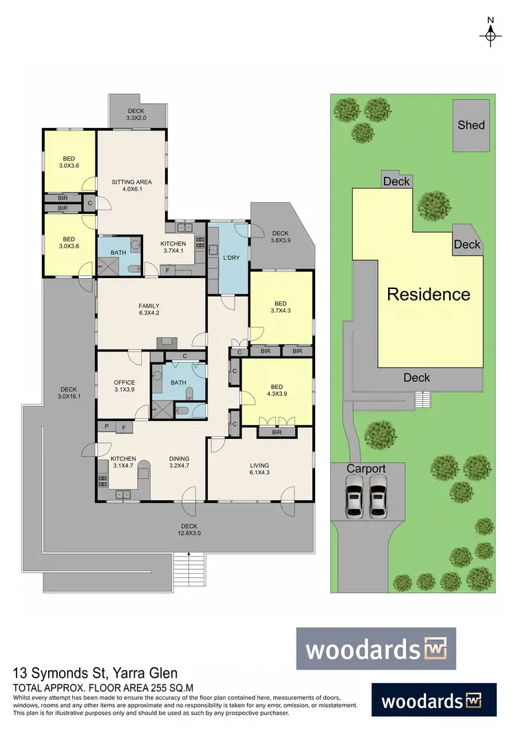 Floorplan of Homely house listing, 13 Symonds Street, Yarra Glen VIC 3775
