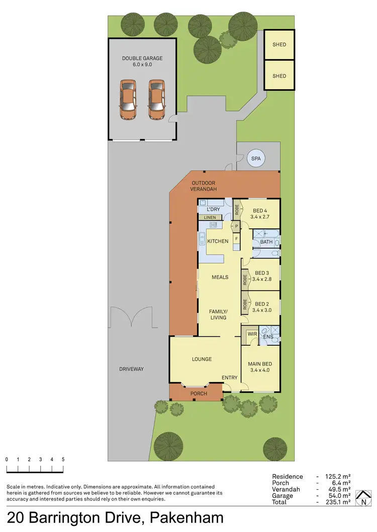 Floorplan of Homely house listing, 20 Barrington Drive, Pakenham VIC 3810