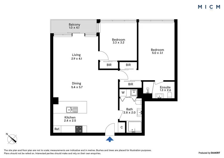 Floorplan of Homely apartment listing, 318/173 City Road, Southbank VIC 3006