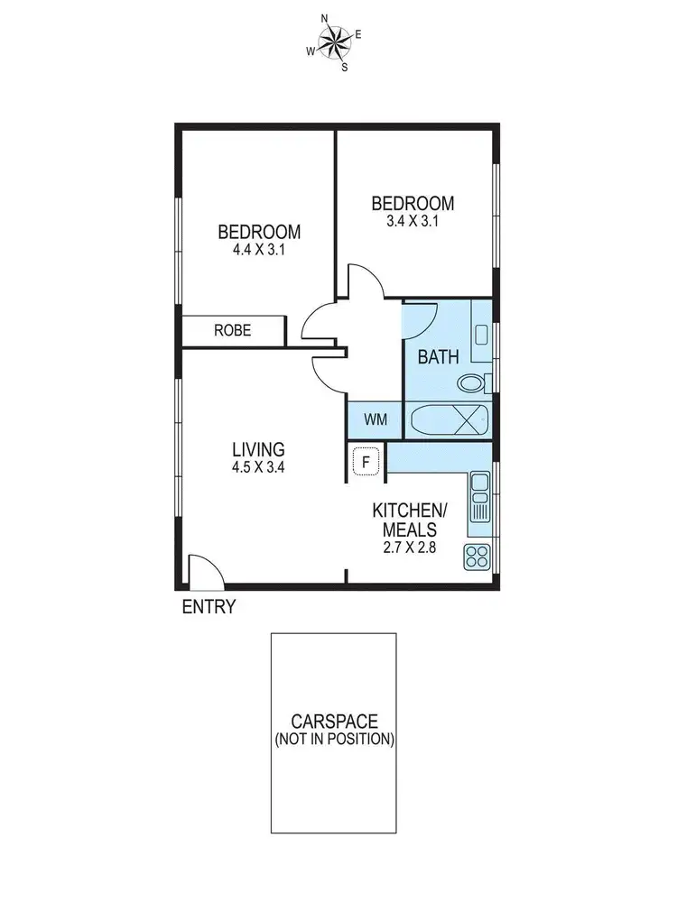 Floorplan of Homely apartment listing, 49/9 Fulton Street, St Kilda East VIC 3183