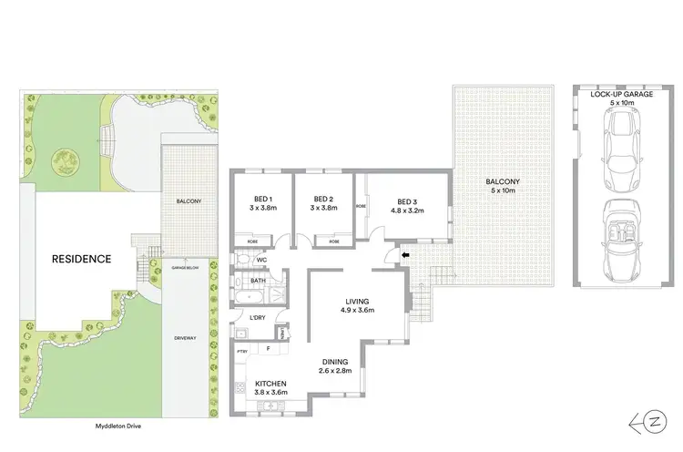 Floorplan of Homely house listing, 20 Myddleton Drive, Viewbank VIC 3084