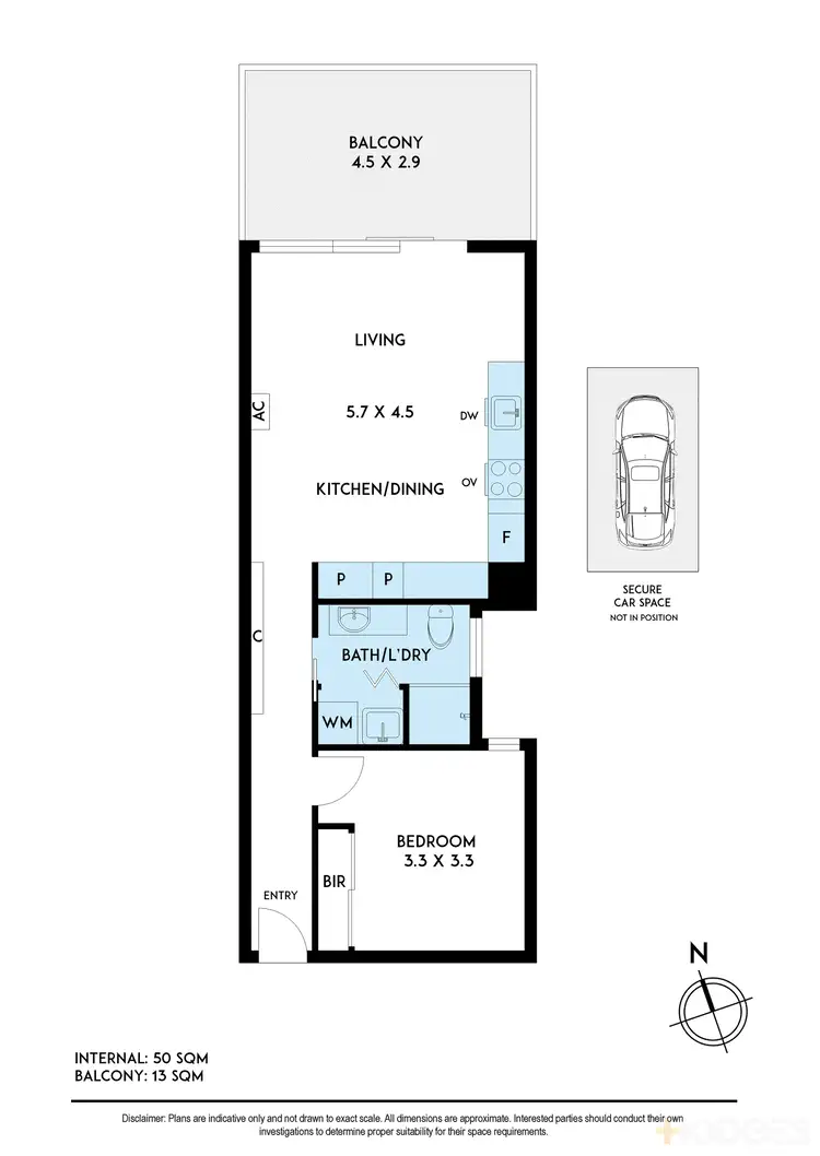 Floorplan of Homely apartment listing, 303/116 Balcombe Road, Mentone VIC 3194