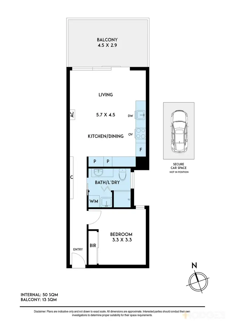 Floorplan of Homely apartment listing, 303/116 Balcombe Road, Mentone VIC 3194