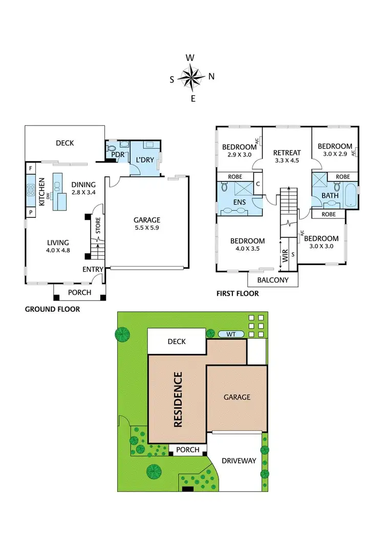 Floorplan of Homely house listing, 9 Wadham Road, Ivanhoe VIC 3079
