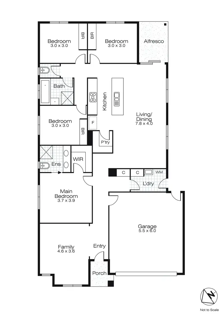Floorplan of Homely house listing, 15 Telfer Street, Lucas VIC 3350