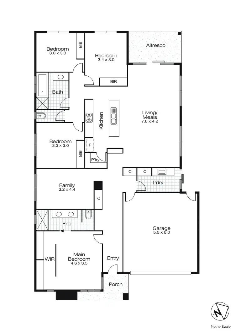 Floorplan of Homely house listing, 4 Poole Way, Lucas VIC 3350