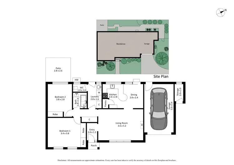 Floorplan of Homely unit listing, 6/3 Denbigh Street, Frankston VIC 3199
