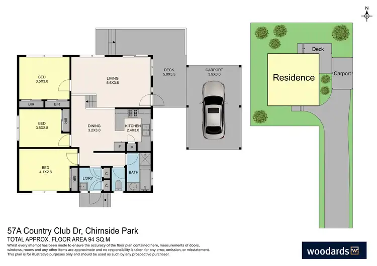 Floorplan of Homely house listing, 57A Country Club Drive, Chirnside Park VIC 3116