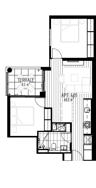 Floorplan of Homely apartment listing, 401/6 Percy Place, Prahran VIC 3181