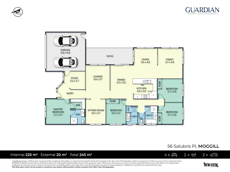 Floorplan of Homely house listing, 56 Salubris Place, Moggill QLD 4070