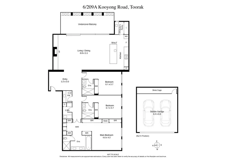 Floorplan of Homely apartment listing, 6/209a Kooyong Road, Toorak VIC 3142