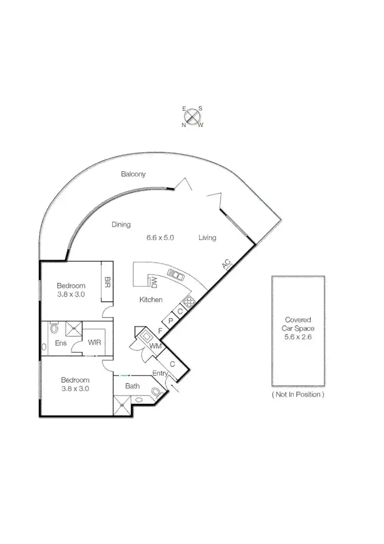 Floorplan of Homely apartment listing, 605/1615 Malvern Road, Glen Iris VIC 3146