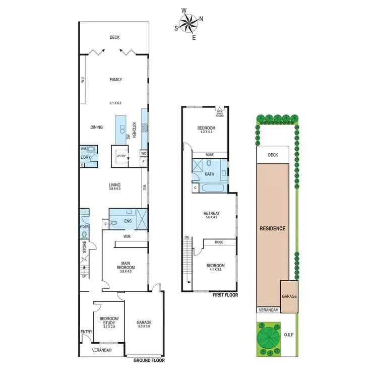 Floorplan of Homely townhouse listing, 35B Loranne Street, Bentleigh VIC 3204