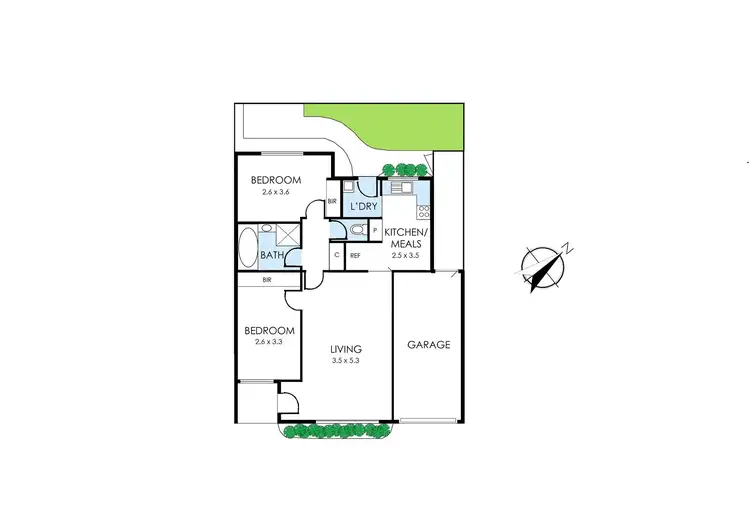 Floorplan of Homely unit listing, 8/86-88 Collins Street, Mentone VIC 3194
