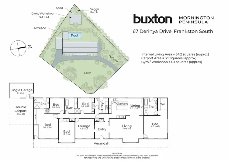 Floorplan of Homely house listing, 67 Derinya Drive, Frankston South VIC 3199
