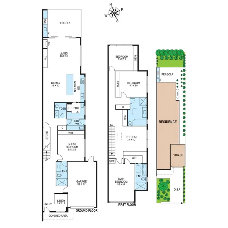 Floorplan of Homely house listing, 9b Atkinson Street, Bentleigh VIC 3204