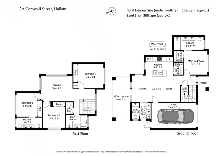 Floorplan of Homely house listing, 2A Cornwall Street, Hallam VIC 3803