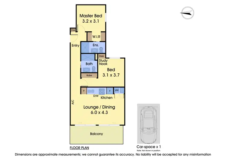 Floorplan of Homely apartment listing, 119/3 Mitchell Street, Doncaster East VIC 3109