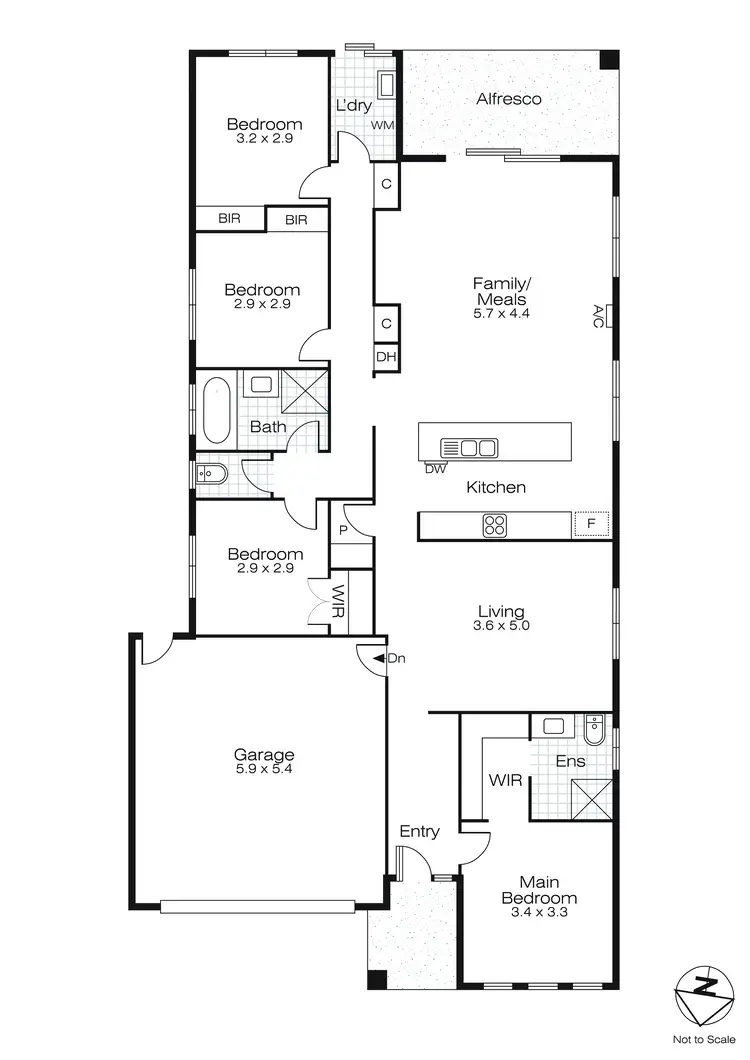 Floorplan of Homely house listing, 15 Buchanan Drive, Lucas VIC 3350