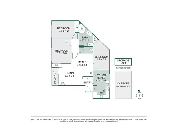 Floorplan of Homely apartment listing, 1/42-46 Parslow Street, Malvern VIC 3144