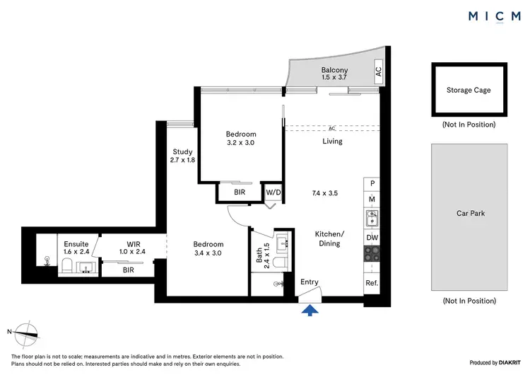 Floorplan of Homely apartment listing, 5206/560 Lonsdale Street, Melbourne VIC 3000