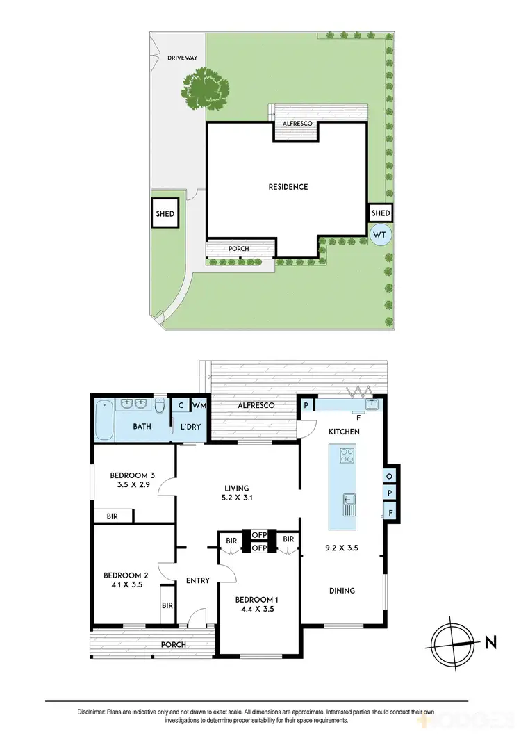 Floorplan of Homely house listing, 15 Riviera Street, Mentone VIC 3194