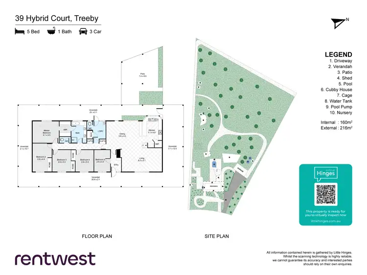 Floorplan of Homely house listing, 39 Hybrid Ct, Treeby WA 6164