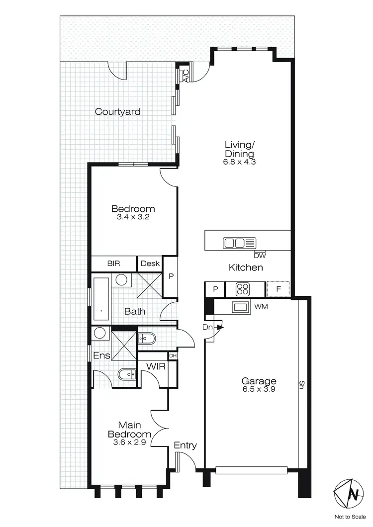 Floorplan of Homely townhouse listing, 9 Monash Place, Canadian VIC 3350