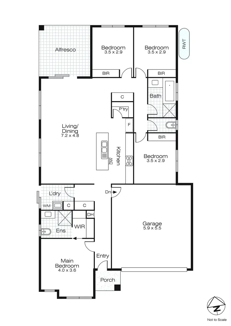 Floorplan of Homely house listing, 23 Armagh Street, Alfredton VIC 3350