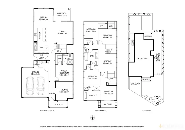 Floorplan of Homely house listing, 55-57 Chiton Way, Point Lonsdale VIC 3225